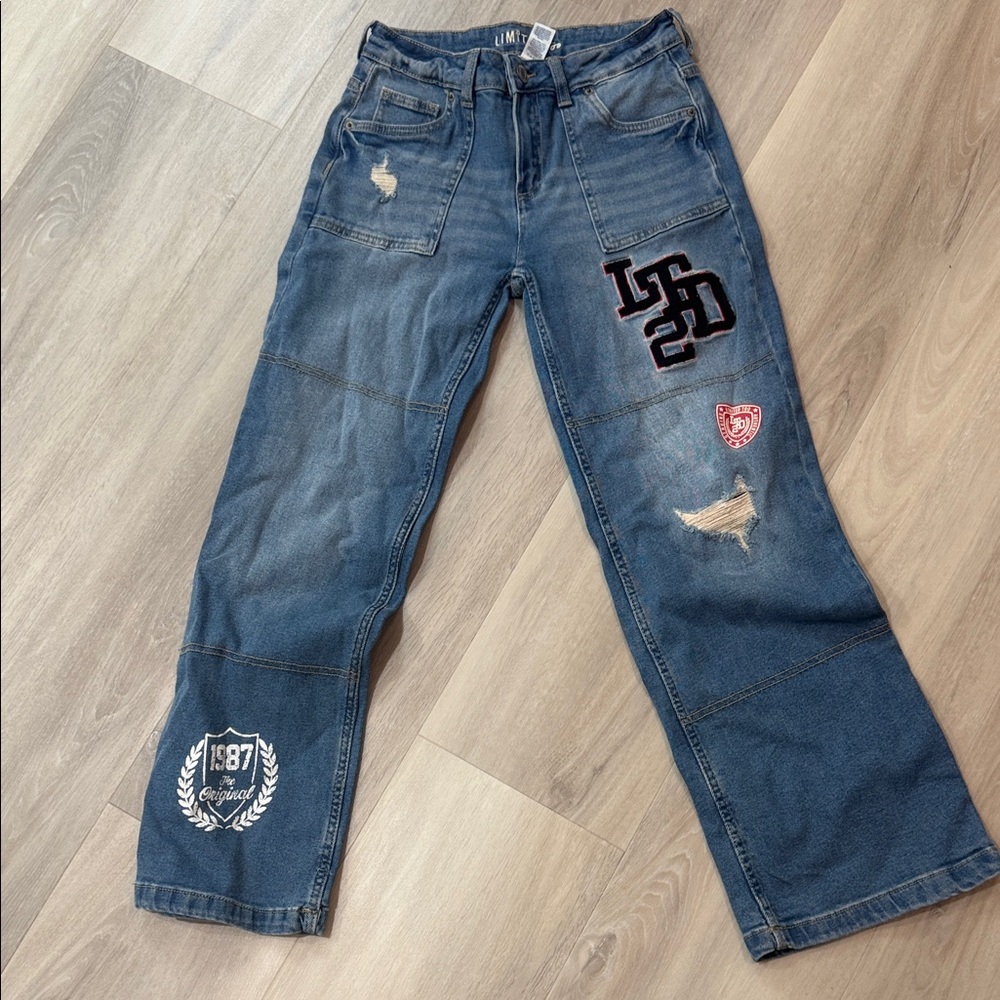 Limited Too Blue Kids Jeans with Patches